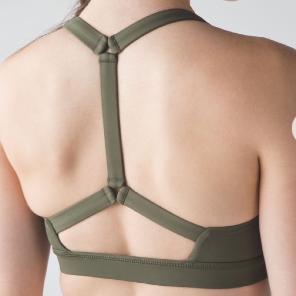 lululemon athletica Other - Lululemon Pack it in Sz 4 Olive Green Sportsbra